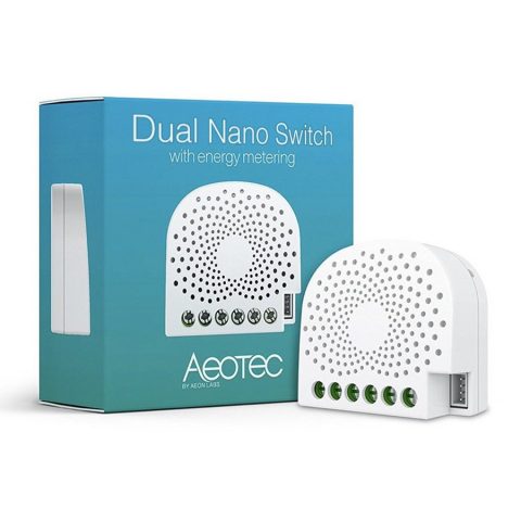 Aeotec Nano Twin Switch with power metering