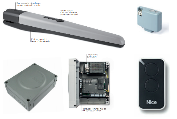 TOONA 4 - SINGULAR SWING GATES KIT
