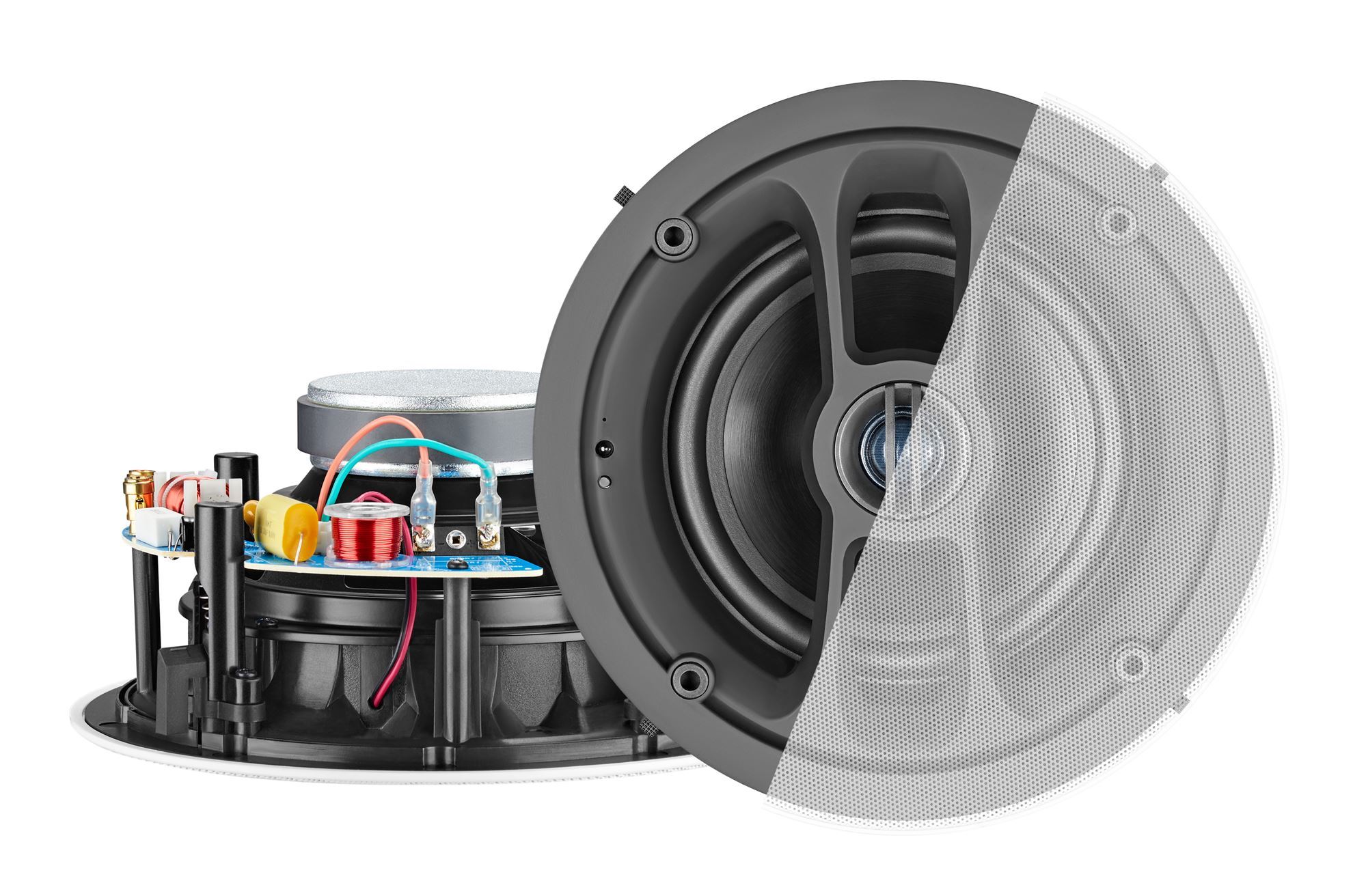 Audio 6.5'' Wi-Fi & Bluetooth Ceiling Speakers Active Passiv RMS Power 60W 0.75'' Silk Dome