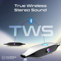 20W BassBoost Quad Speaker Bluetooth RGB Soundbar. 12 RGB Modes Up to 30 Hours