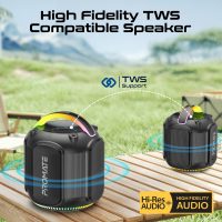 80W Portable BT Speaker w/ Dynamic RBG Lights. Up to 6 Hours Playback AUX
