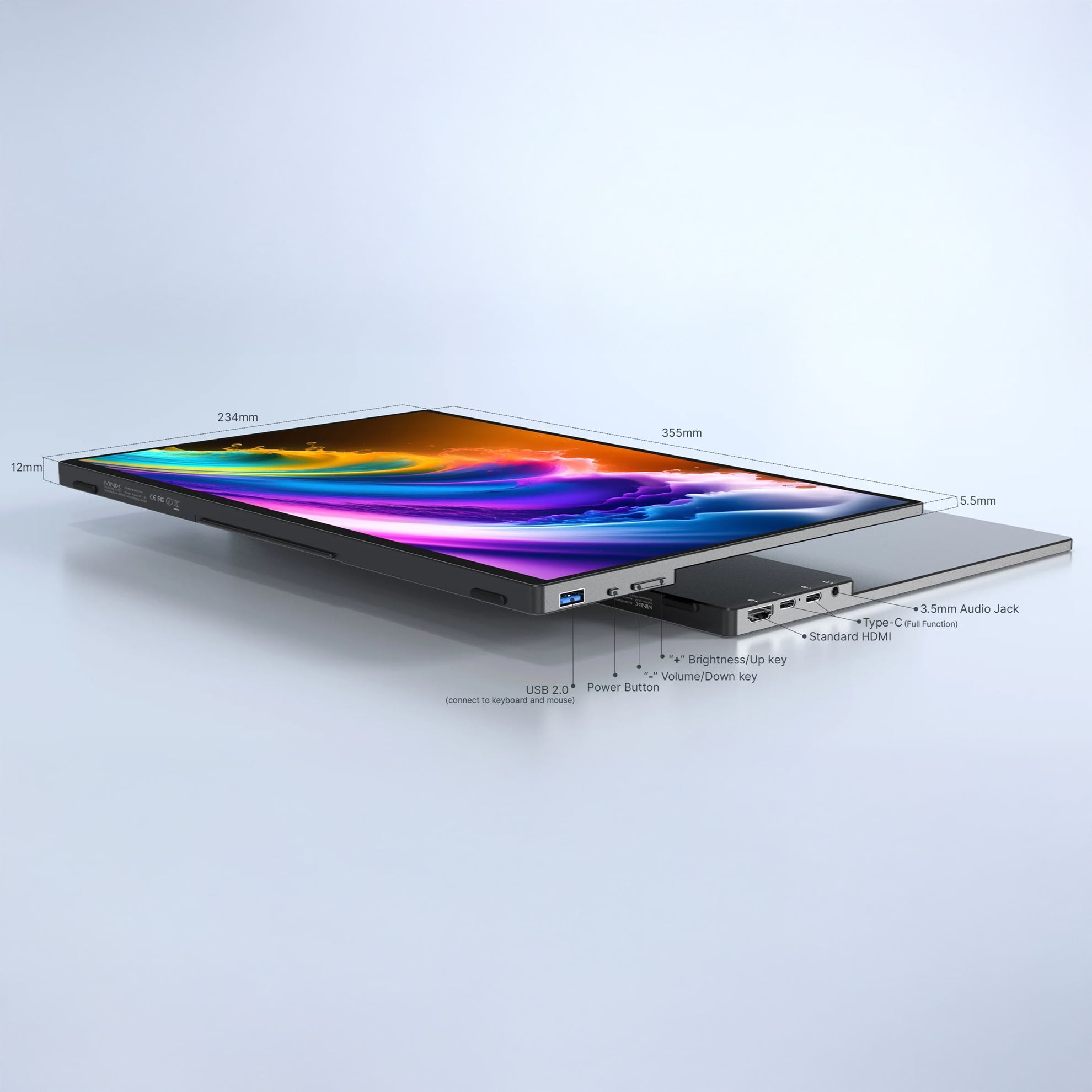 SF16T sRGB Portable Touch Screen Monitor. Projected Capacitive 10-point